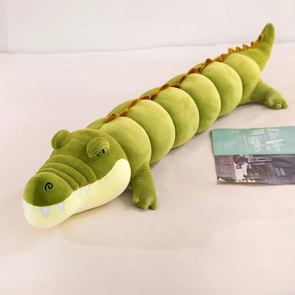 180cm Cute Soft Long Crocodile Pillow Stuffed Plush Toys Office Nap Pillow Home Comfort Cushion Decor Gift Doll Child grass green