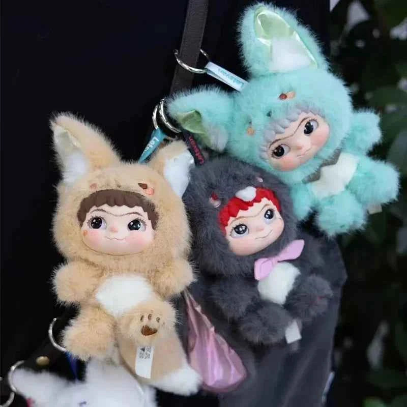 Wakuku Fox & Bunny Trick-or-Treat Blind Box - Surprise Bag Toy, Cute Action Figures, Anime Dolls, Keychain Collectibles