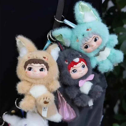 Wakuku Fox & Bunny Trick-or-Treat Blind Box - Surprise Bag Toy, Cute Action Figures, Anime Dolls, Keychain Collectibles