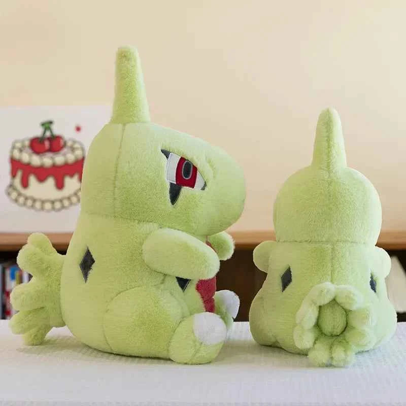 Kawaii Green Dino Anime Plush Toy – Soft Stuffed Cartoon Dinosaur Pillow (35–70cm)