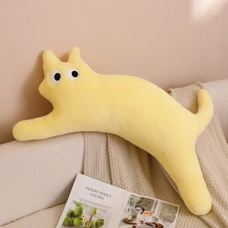 100cm Cute Soft Cat Pillow Plush Toys Stuffed Office Gifts Yellow 100cm (39.4")