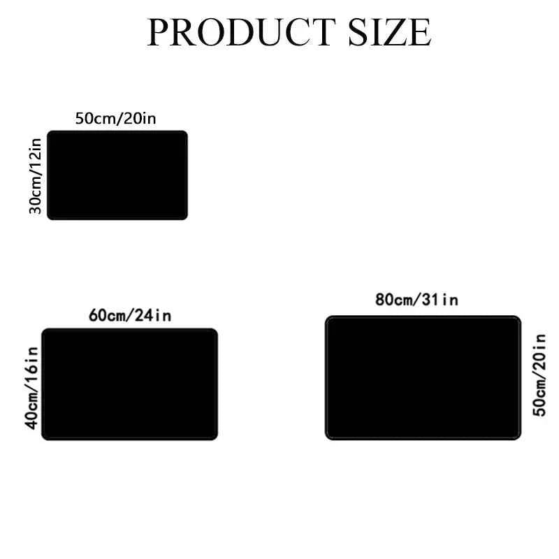 Entry Door Mat Cartoon Black Cat Square Floor Mat Entrance