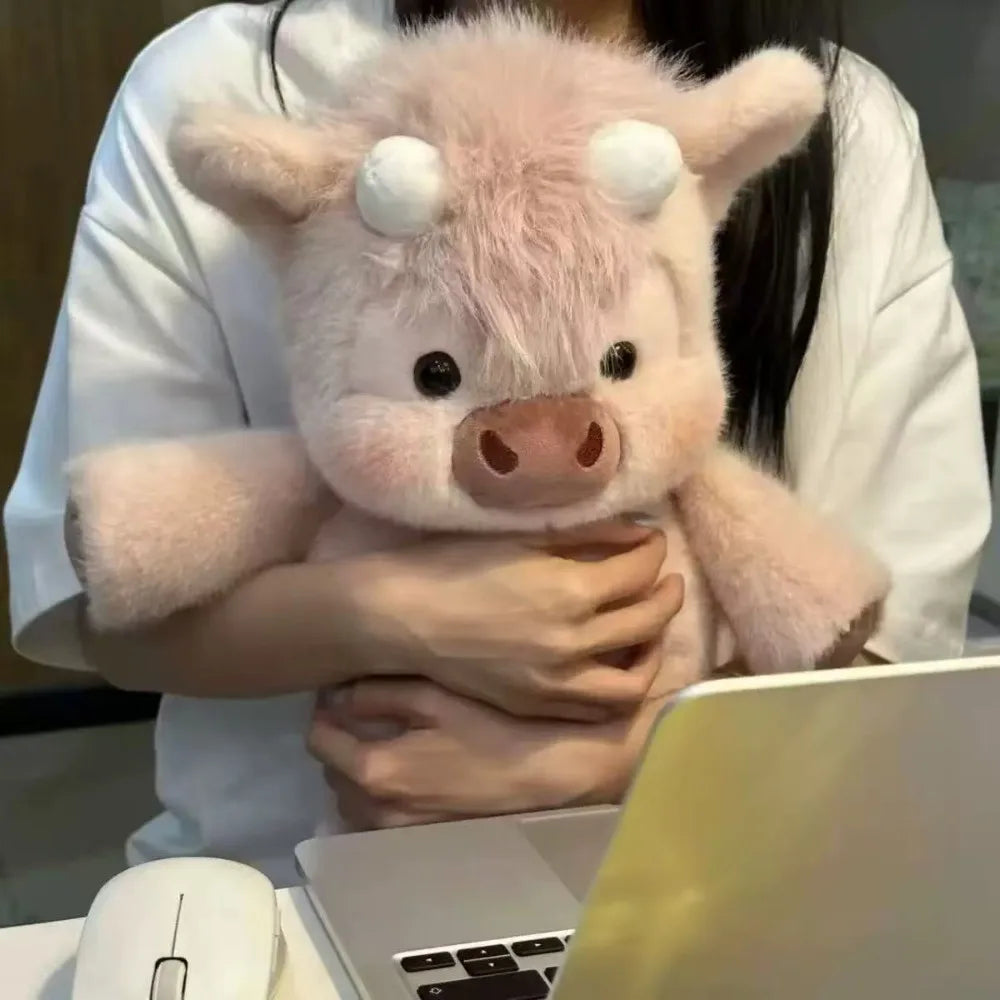 Scottish Cow Plush Toy – 17.7" (45cm) Soft Stuffed Animal