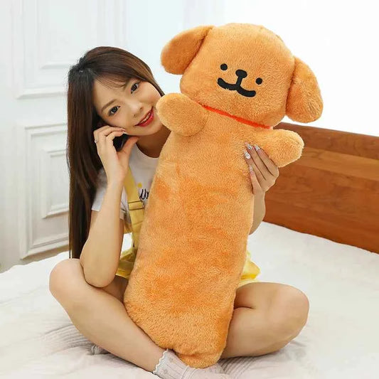 80/100cm Long Strip Kawaii Line Dog Doll Pillow Office Lunch Pillow Children'S Sleeping Foot Pillow Children'S Comfort Gift