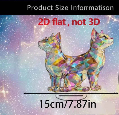 Elegant exotic cat table decoration sculptures, home and office decorations, classic animal themed Thanksgiving decorations。