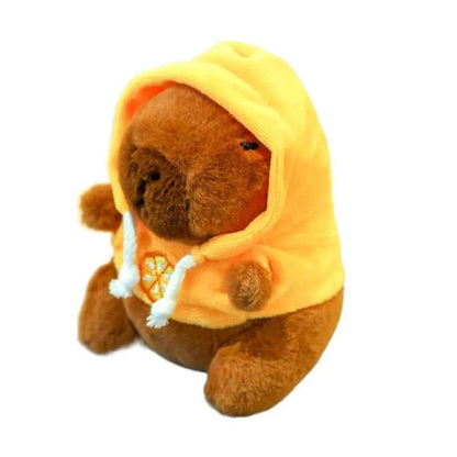 Cute 12cm Capybara Plush Toy: Hoodie, Wings & Keychain/Pendant Gift
