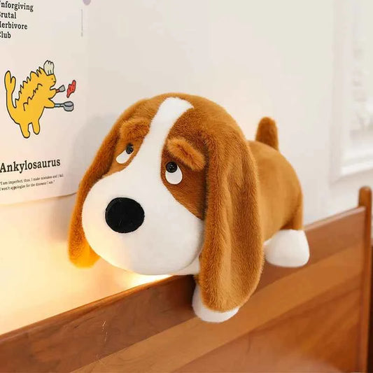 Cute Dog Plush Long Pillow – Soft Puppy Stuffed Animal Body Cushion