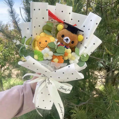 New Anime Rilakkuma Plush Doll Bouquet (12.6-13.8 in) - Stuffed Animals Gift