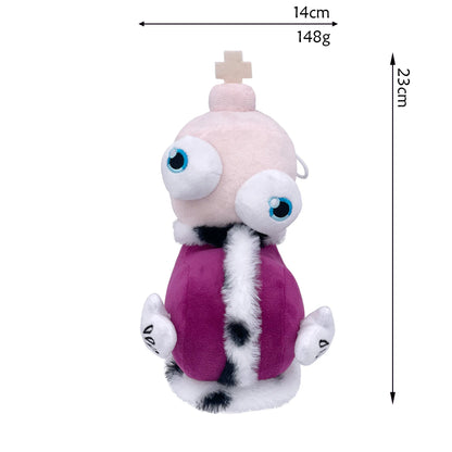 Digital Circus Character Plush Toy – Soft Stuffed Rabbit & Clown Doll Seated Queen 8.7"-9.8" (22-25cm)