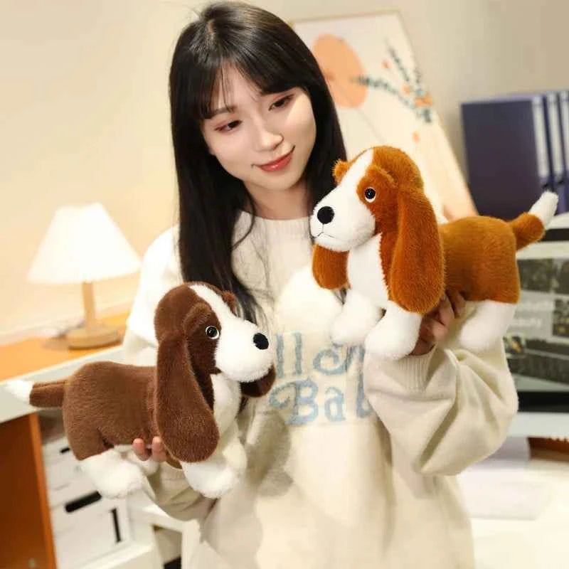 Standing Dachshund Plush Toy – Cute Lifelike Wiener Dog Stuffed Animal