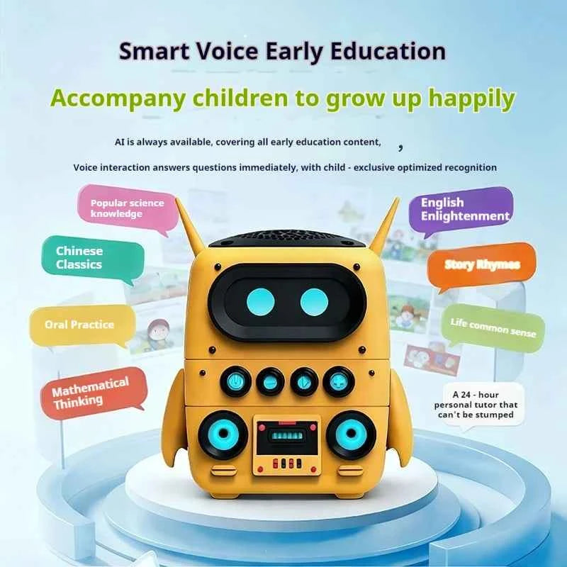 AI Smart Robot Speaker – Intelligent Voice Chat Companion & Portable Wireless Speaker for Home & Study (3 Colors)