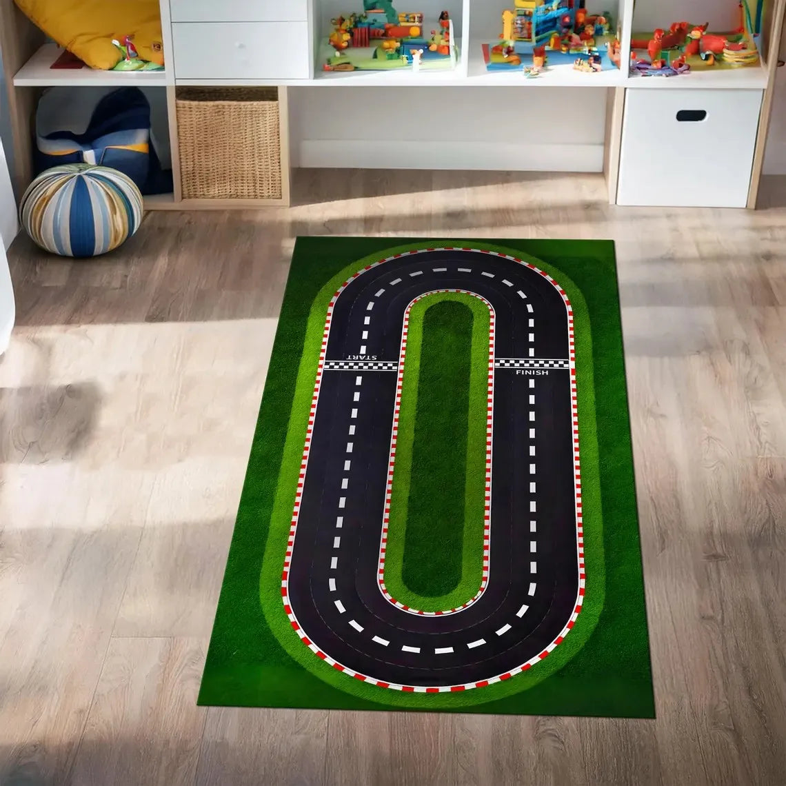 Kids Car Play Mat Rug – Highway City Traffic Road Carpet