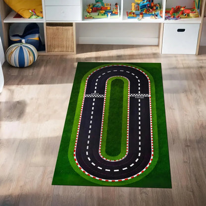 Kids Car Play Mat Rug – Highway City Traffic Road Carpet
