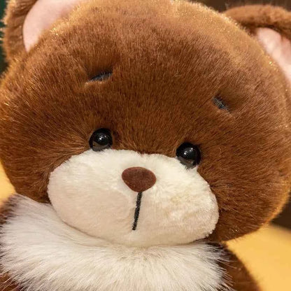 Kawaii Animal Plush Doll - Soft Stuffed Bear, Fox, and Pig Hugging Toy and Gift, 22cm and 30cm