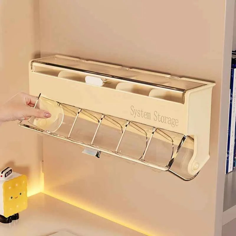 A double-layer cute hair accessory storage box girl hair