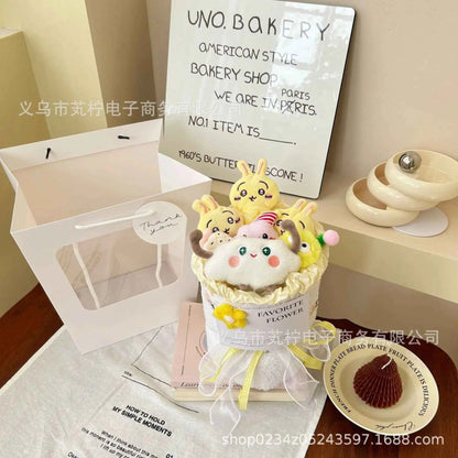 Kawaii Chiikawa Plush Doll Bouquet - Usagi/Hachiware Anime Gift