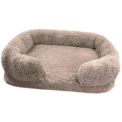Thickened orthopedic dog bed for large dogs - egg sponge, easy to remove and wash plush cover, durable pet furniture,