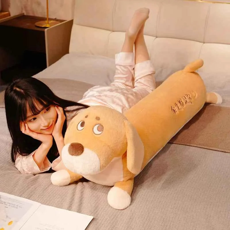 Dachshund Long Plush Toy – Soft Stuffed Dog Body Pillow Sleeping Cushion (80cm)