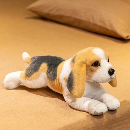Realistic Dog Plush Toy – Lifelike Dalmatian, Rottweiler, Beagle & King Charles Puppy Beagle 19.7" (50cm)