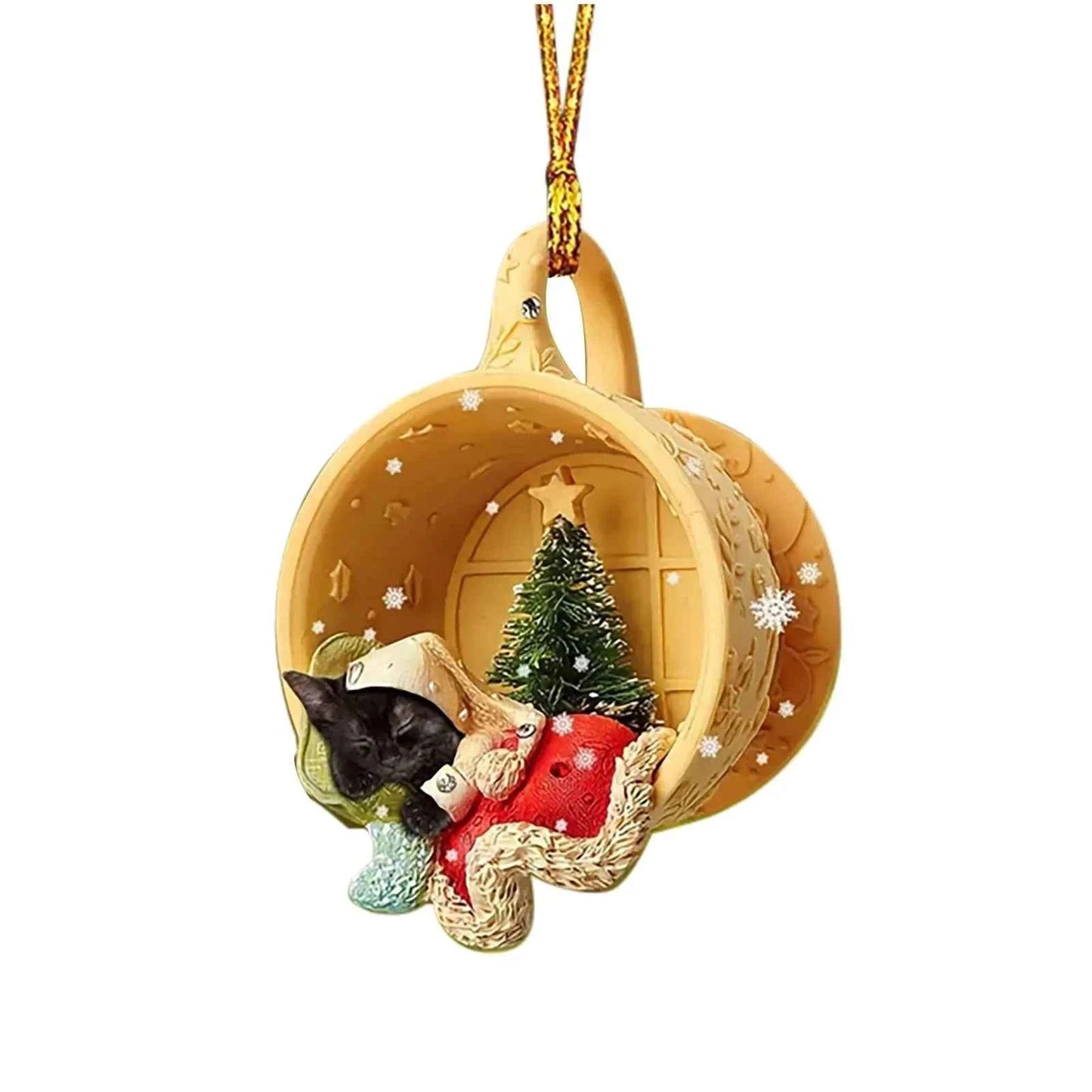 Cute Animal Christmas Tree Pendant (3.1 in) - Festival Party Ornament & Xmas Gift