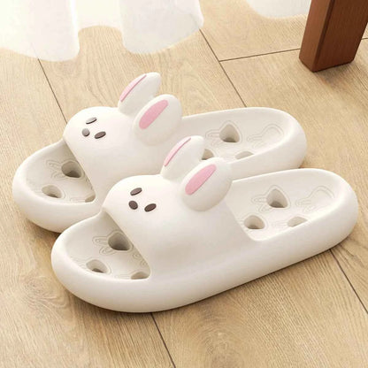 House Slipper Women Rabbit Cute Cloud Sandals Summer Flip White