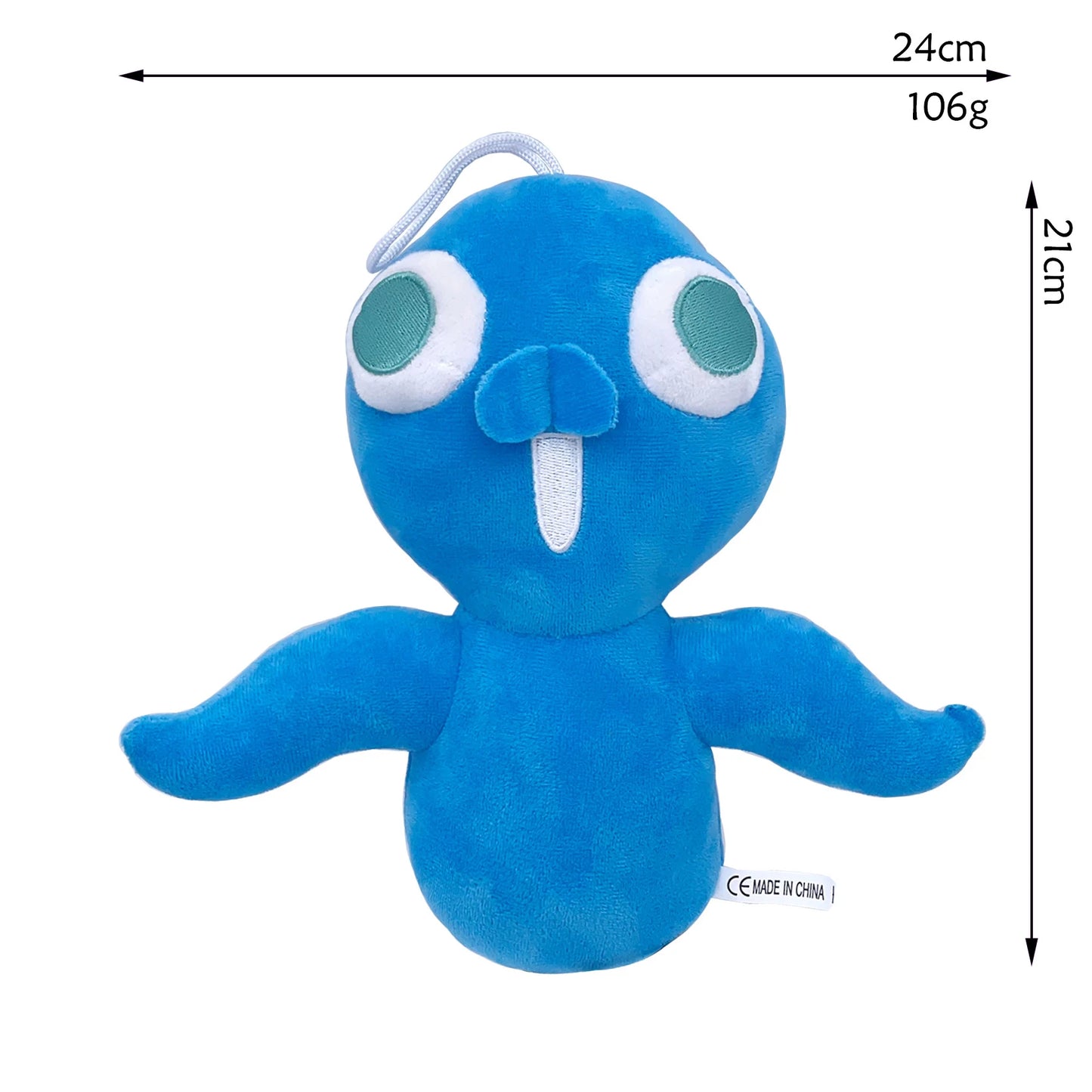 Digital Circus Character Plush Toy – Soft Stuffed Rabbit & Clown Doll blue 8.7"-9.8" (22-25cm)
