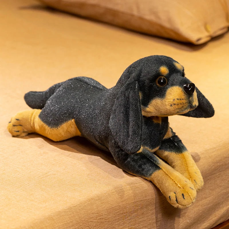 Realistic Dog Plush Toy – Lifelike Dalmatian, Rottweiler, Beagle & King Charles Puppy Rottweiler 19.7" (50cm)