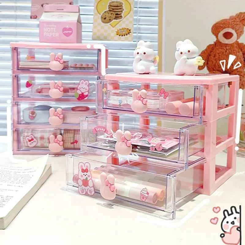 Desktop Storage Box Organizer Student Drawer Box Pen Holder