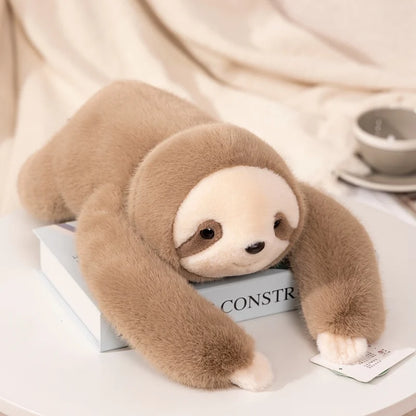 Kawaii Long-Arm Forest Animal Plush – Raccoon, Dinosaur, Sloth, Panda, Koala & Bear Sloth