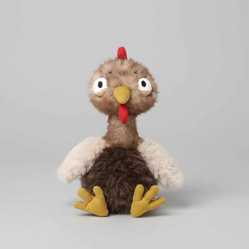 Fluffy Chicken Plush Toys Cute Farmyard Animal White Turkey 30cm (11.8")