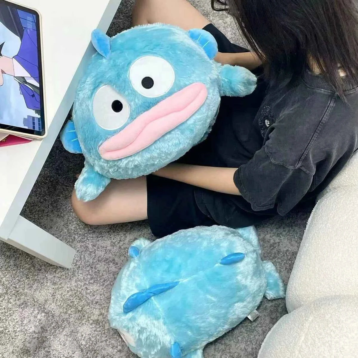 Kawaii Hangyodon Plush Toy – Super Soft Stuffed Anime Fish Pillow Cushion (40 & 55cm)