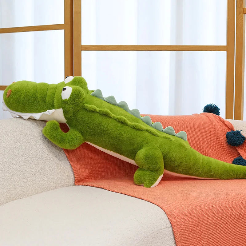 Giant Crocodile Plush Toy – Soft Stuffed Animal Body Pillow