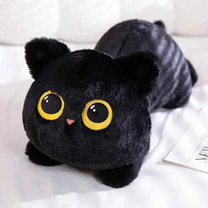 50cm kawaii Black Cat Plush Toy Doll Cute Big Cuddly Pillow Cushion Ins Black Cat Plush Toy Doll For Boy Girl Brithday Gifts