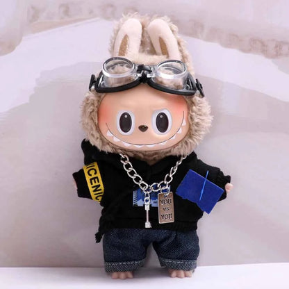 For Labubu V1 V2 Idol 17cm Cute Doll Clothes Fashion Sweater Outfit Accessories Party Sweater Clothing Cute Decoration Gifts