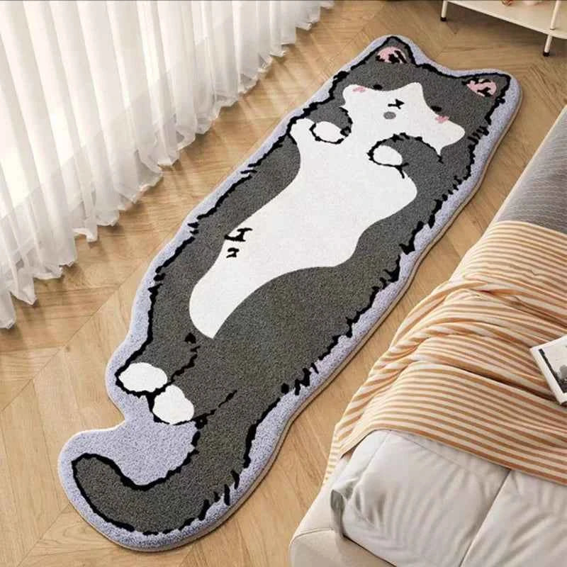 Cartoon Cat Rug - Warm Fuzzy Floor Mat Living Room Bedroom Style 5
