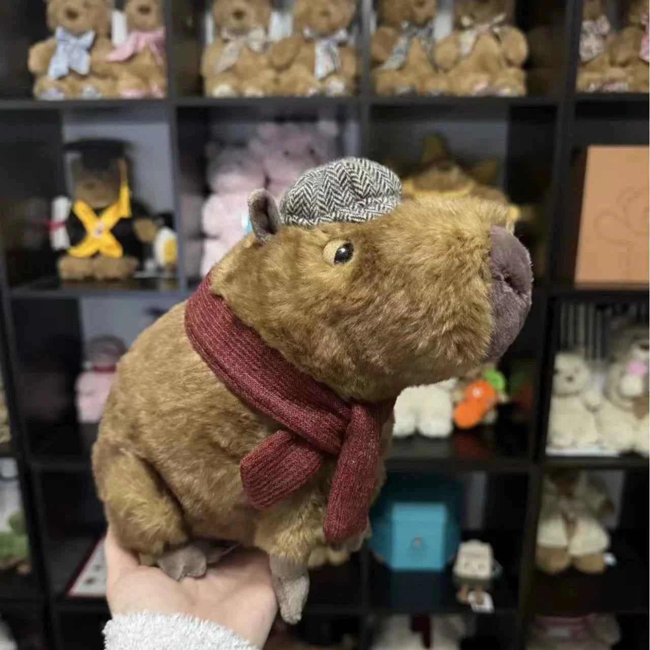 Realistic Capybara Plush Toy – Soft Lifelike Stuffed Animal Doll