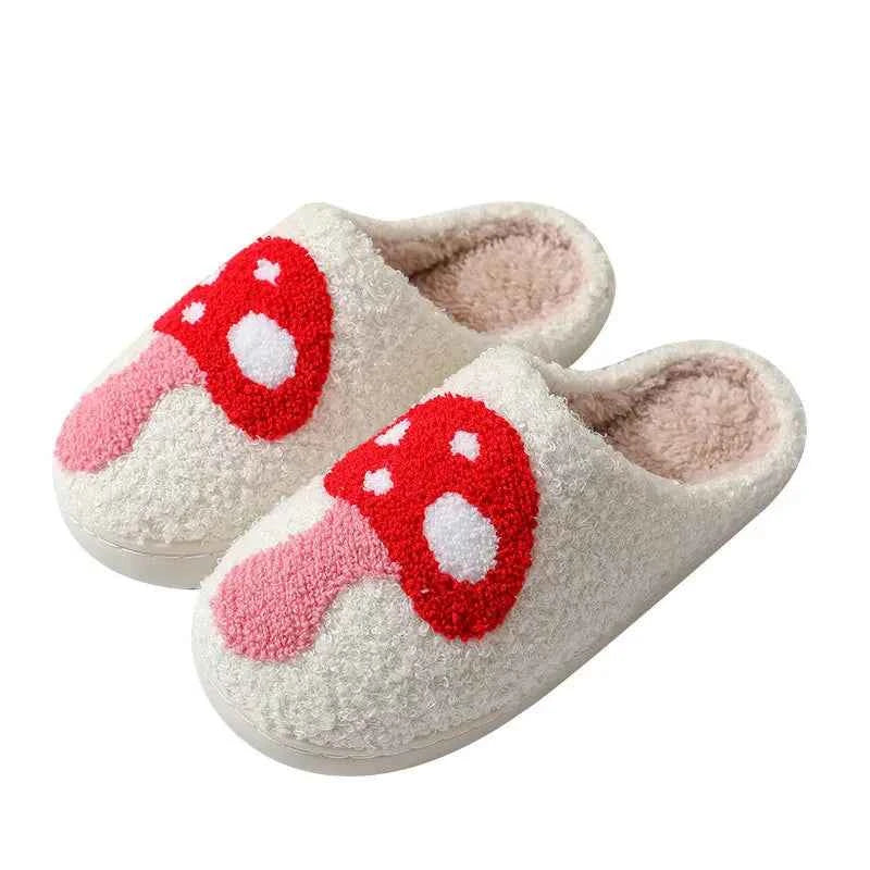 Lovely Winter Christmas Plush Slides - Unisex Non-slip Warm Flat Indoor Shoes