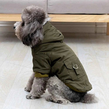 Winter Dog Jacket with Built-in Harness - Heavy Warm Windproof Coat for Small, Medium & Large Dogs