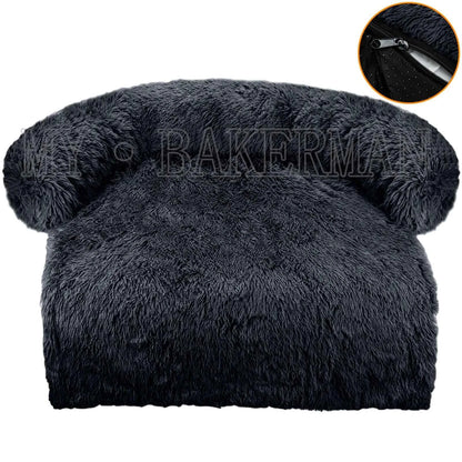 Washable blanket Sofa cover Large dog bed Sofa plush dog pet House sofa cushion plush warm kennel pet cat puppy cushion. Winter