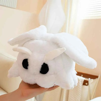 Kawaii White Moth Plush Doll - Soft Stuffed Night Butterfly Pillow Toy and Gift, 26cm
