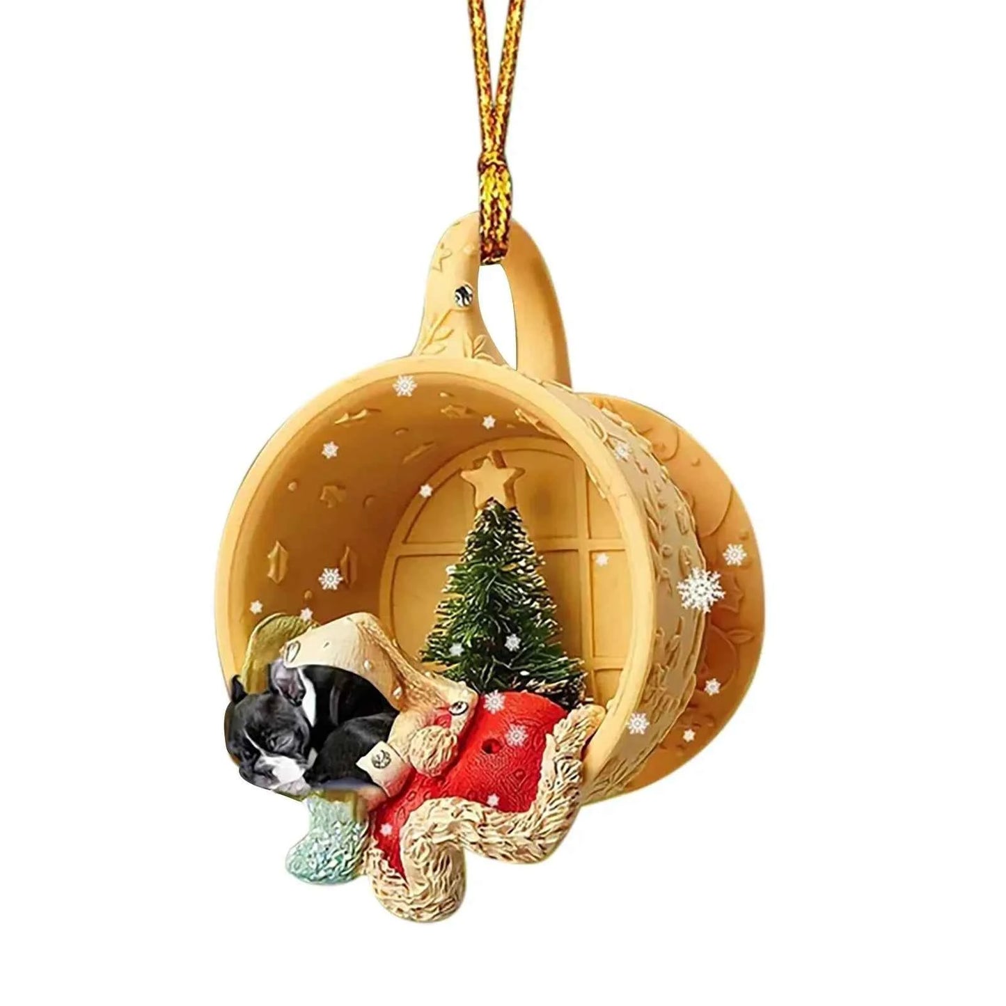 Cute Animal Christmas Tree Pendant (3.1 in) - Festival Party Ornament & Xmas Gift