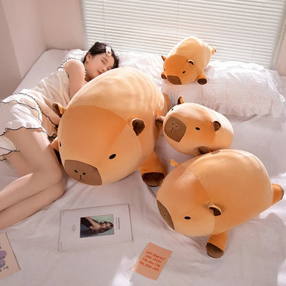 Fatty Capybara Plush Pillow – Kawaii Standing Animal Bolster