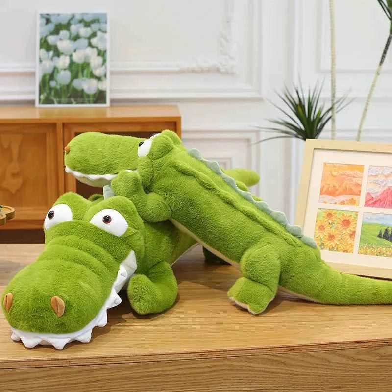 Giant Crocodile Plush Toy – Soft Stuffed Animal Body Pillow