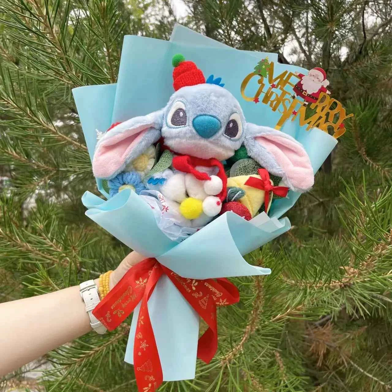 Kawaii My Melody/Kuromi Plush Bouquet (13.8 in) - Creative Stuffed Animal Roses Gift