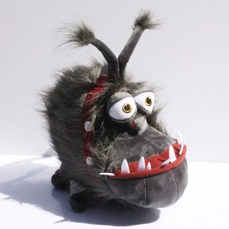 Big Mouth Dog Plush Toy – 9.8" (25cm) Funny Stuffed Animal Gray 9.8" (25cm)
