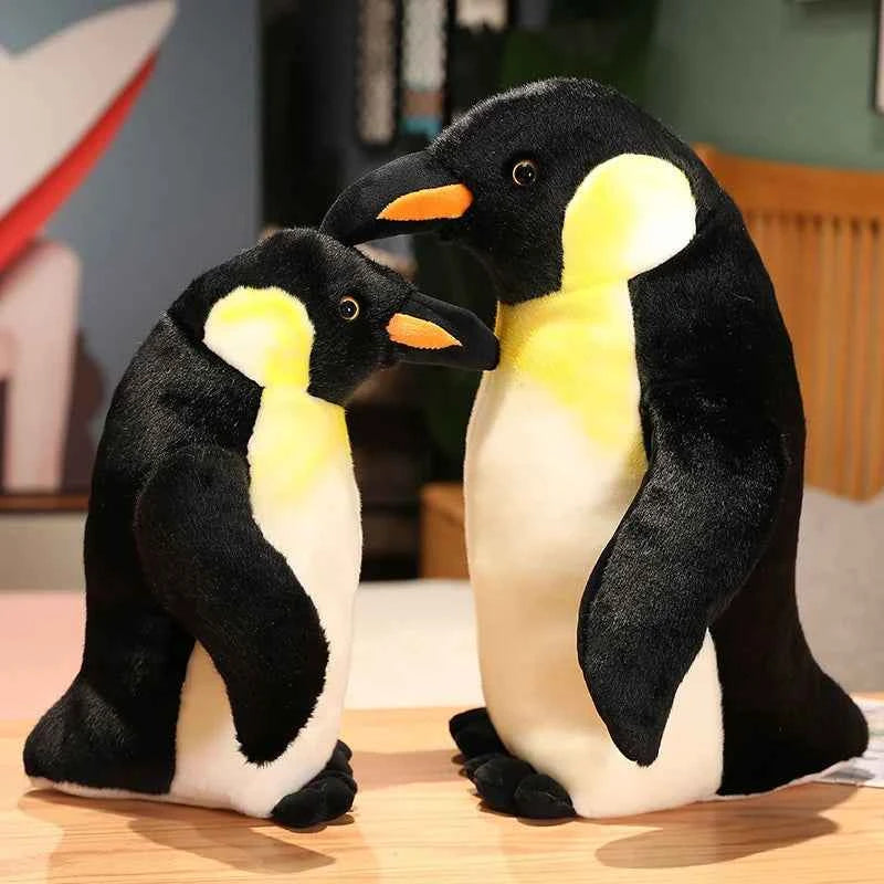 Cute Fluffy Penguin Plush Doll - Soft Stuffed Animal Toy Room Decor Gift, 3 Sizes