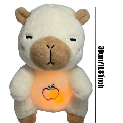 Breathing Animal Plush Toy – Sound & Light Sleep Companion