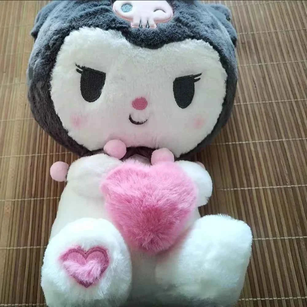 Sanrio Plushies Toys 30/45/60cm Kuromi Cinnamonroll Hearts Series Stuffed Plush Dolls Cute Soft Plushy Christmas Gifts For kids