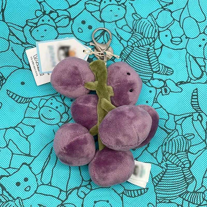 Marshmallow Plush Toy, Mini Cherry Charm, Jellyfish Plush Toy, Watermelon, Sunflower, JC Sour Pickle Bag Charm