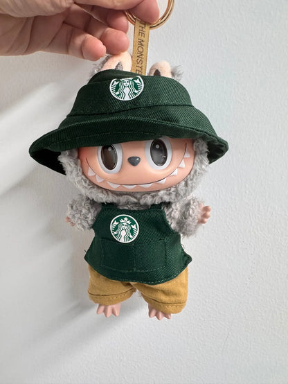 Labubu Doll Clothes (5.9-6.7 in) - BJD V1 V2 V3 Coffee Suit Clothing Accessory